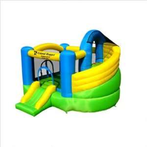   Lot Curved Double Slide Inflatable Bounce House: Patio, Lawn & Garden
