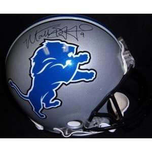 Matthew Stafford Signed Lions Mini Helmet