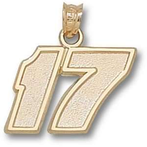  Matt Kenseth 7/16 Medium #17 Pendant   14KT Gold Jewelry 