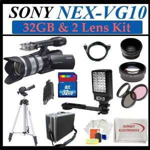  VG10 Interchangeable Lens Handycam Camcorder with 18 200mm OSS Lens 