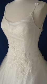   evening ball gown dress the color is ivory the dress is made from