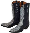 326 BLACK JACK PythonTria​d Cowboy Boots Womens 8.5B$700