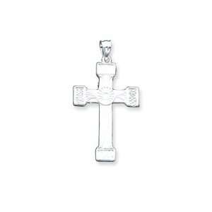 Sterling Silver Celtic & Iona Cross Pendant: Jewelry