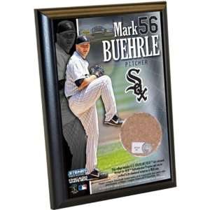  Mark Buehrle Plaque with Used Game Dirt   4x6: Patio, Lawn 