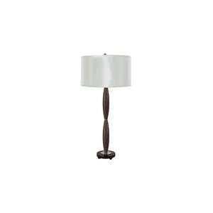  Erin Table Lamp   32 Walnut Wood Base and 16x16x9 File 
