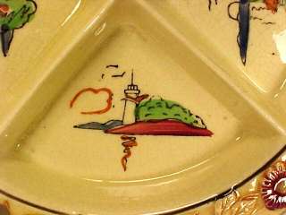 HOUSE IN MEADOW & LIGHTHOUSE 4 Pt SERVING DISH Japan  
