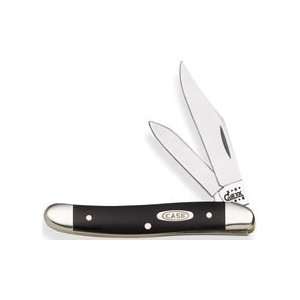 Medium Jack Knife   Tru Sharp Blades (Handle Jet Black Syn W/Case 