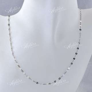 Stainless Steel Mouth Bead Link Chain Fashion Mens Necklace 18L 