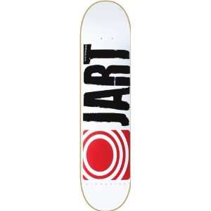  Jart Basic Deck 7.75 White Red Skateboard Decks: Sports 