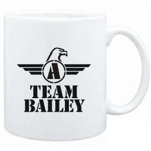  Mug White  Team Bailey   Falcon Initial  Last Names 