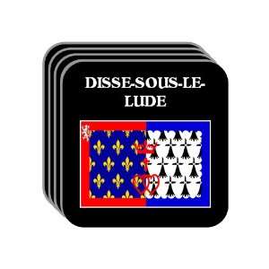   de la Loire   DISSE SOUS LE LUDE Set of 4 Mini Mousepad Coasters