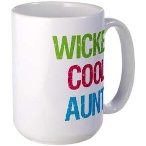  Wicked Cool Aunt Family Large Mug by  Everything 