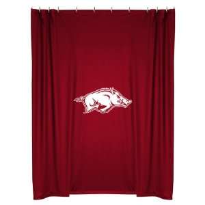   NCAA Arkansas Razorbacks Locker Room Shower Curtain: Sports & Outdoors