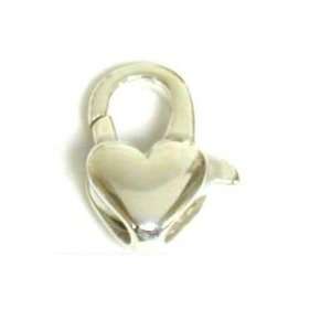   Sterling Silver Hearts Lobster Clasps Jewelry Parts: Home & Kitchen
