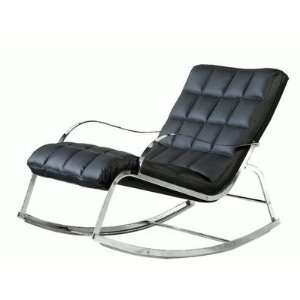  Chintaly CAMRY LNG Camry Bonded Leather Rocker Lounge 