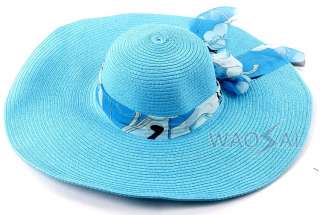 Womens Summer Wide Large Floppy Wire Brim Beach Hat HOT  