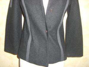 KRIZIA JEANS gray wool jacket size 6 GREAT  