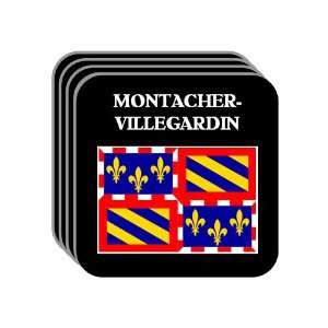 Bourgogne (Burgundy)   MONTACHER VILLEGARDIN Set of 4 Mini Mousepad 