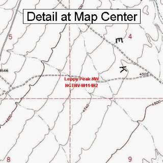  USGS Topographic Quadrangle Map   Leppy Peak NW, Nevada 