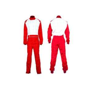   K1 Race Gear 10003519 Red/White Large Level 1 Karting Suit Automotive