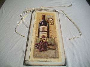 Wine with Grapes Kitchen   Wall Decor  
