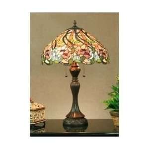  Legacy Lighting 1222TL 16T Holly Tiffany Style Table Lamp 