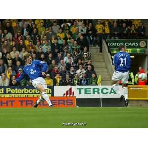  Kevin Kilbane puts Everton ahead Framed Prints