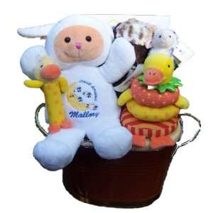    Personalized Farm Boy or Girl Gift Basket   The Lamb Basket: Baby