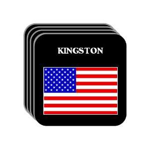  US Flag   Kingston, New York (NY) Set of 4 Mini Mousepad 