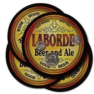  LABORDE Family Name Beer & Ale Coasters: Everything Else