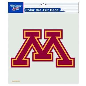  NCAA Minnesota Golden Gophers 8 by 8 Inch Diecut Colored 