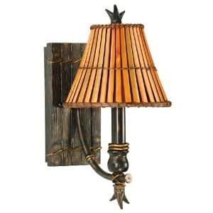  Kenroy Home Kwai 1 Light Wall Sconce in Bronze Heritage 