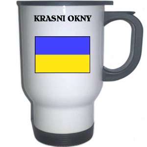  Ukraine   KRASNI OKNY White Stainless Steel Mug 