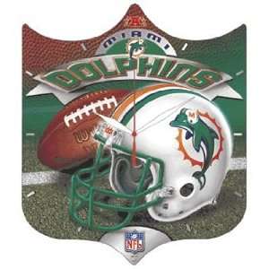    NFL Miami Dolphins High Definition Clock: Sports & Outdoors