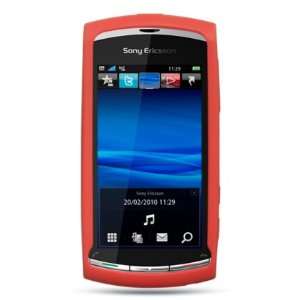  RED SOFT ARMOR SHIELD + LCD SCREEN PROTECTOR for SONY 