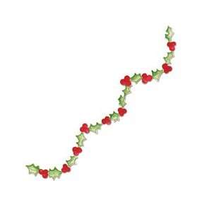   Decorative Strip Die Holly With Berries Garland Arts, Crafts & Sewing