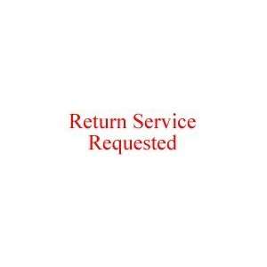  RETURN SERVICE REQUESTED self inking rubber stamp Office 