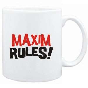 Mug White  Maxim rules  Male Names 