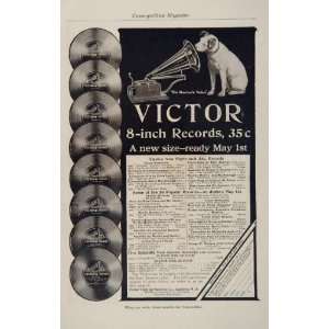  1906 Ad Victor Talking Machine Record Nipper Phonograph 