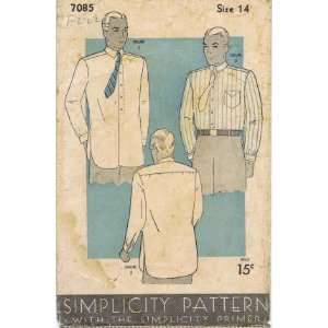   Sewing Pattern Mens Shirt Size 14   Chest 34 Arts, Crafts & Sewing