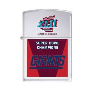  New York Giants Super Bowl 42 Champions Zippo Lighter 