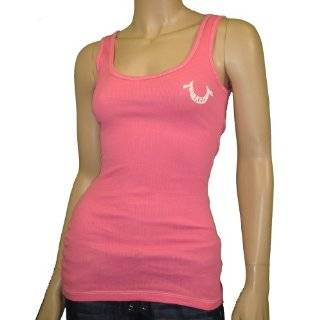  True Religion Jeans Horseshoe logo tank top shirt Pink 