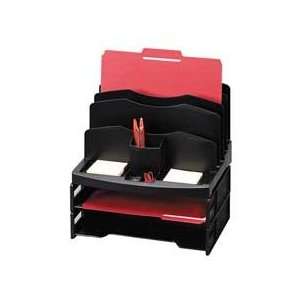  Sparco Products SPR26372 Organizer w 2 Letter Trays  9 