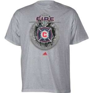  Chicago Fire Youth adidas Grey Team Seal T Shirt: Sports 