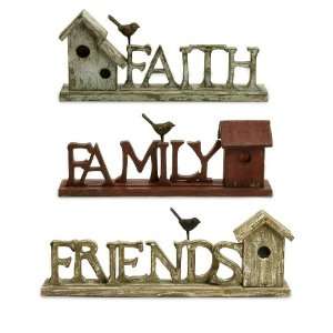  Inspirational Bird Houses   Family Friends Faith   Set of 