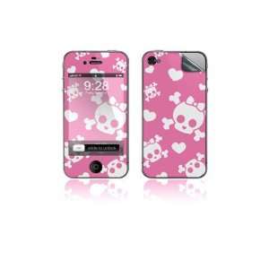   Touch Skin   White Cutie Skull with Pink Cell Phones & Accessories