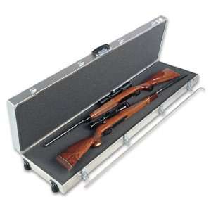 52x14 ICC Aluminum Case for One Large Scoped Rifle with Wheels 