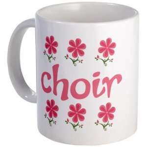 Floral Choir Music Mug by  
