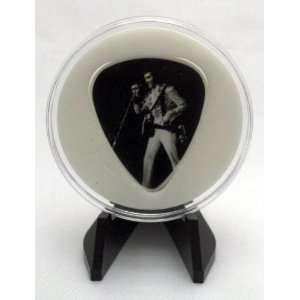 Elvis Presley The King Guitar Pick #5/6 With MADE IN USA Display Case 