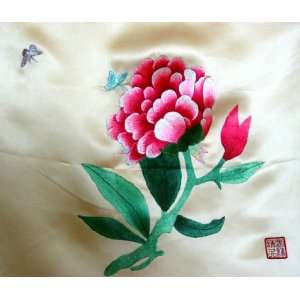 Chinese Silk Embroidery Flower Butterfly 